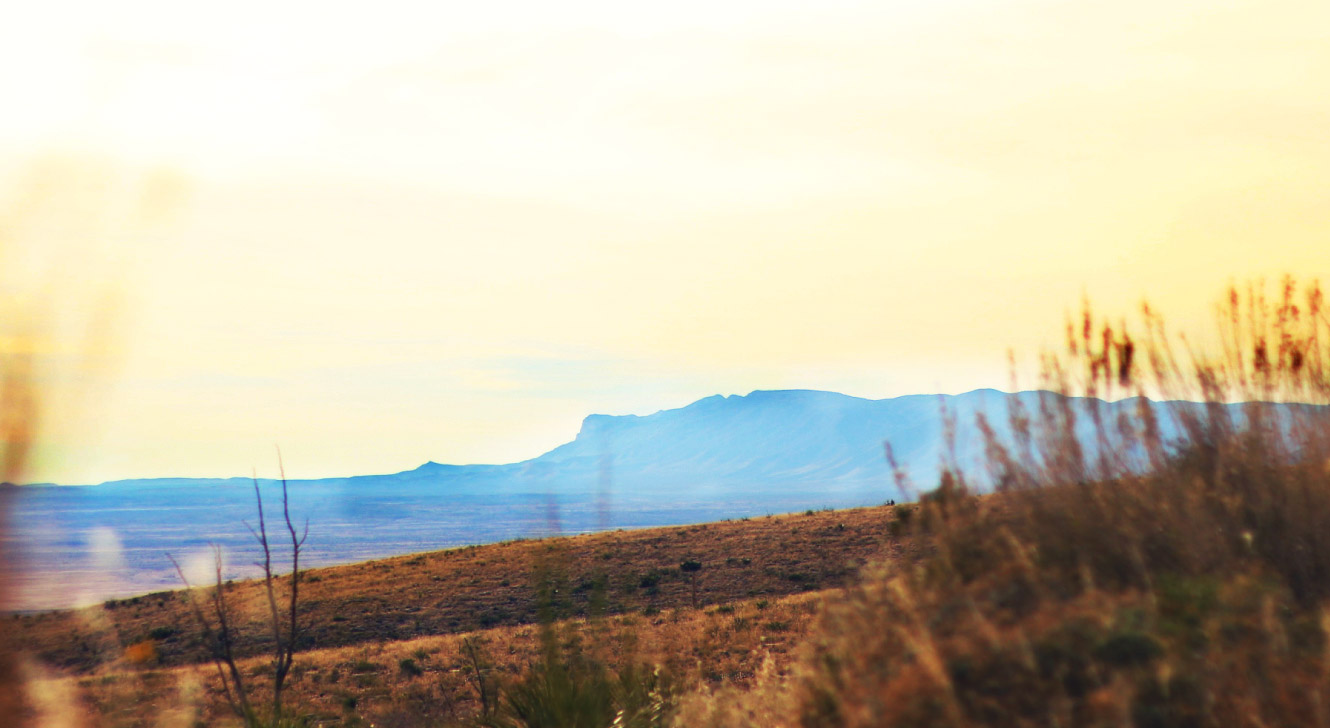 New Mexico scenery at dusk